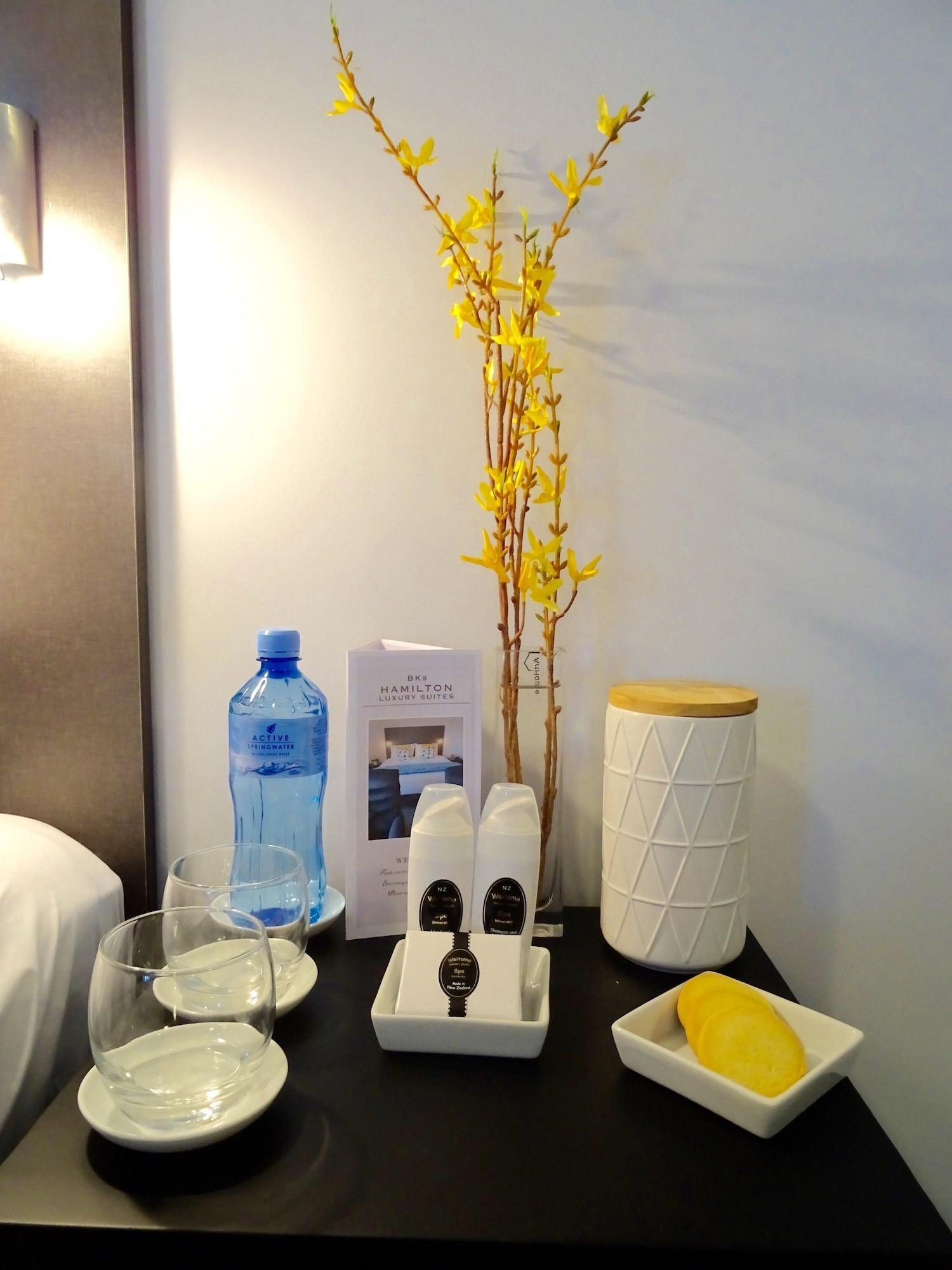 Bks Premier Motel Hamilton Exterior photo A bottle of water in a hotel room